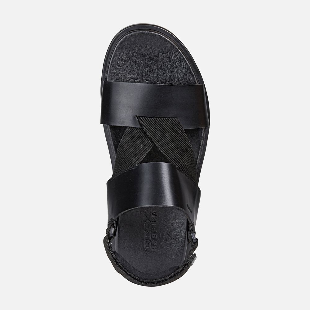 Geox Erkek Sandalet Siyah - Taormina - RLB-529078